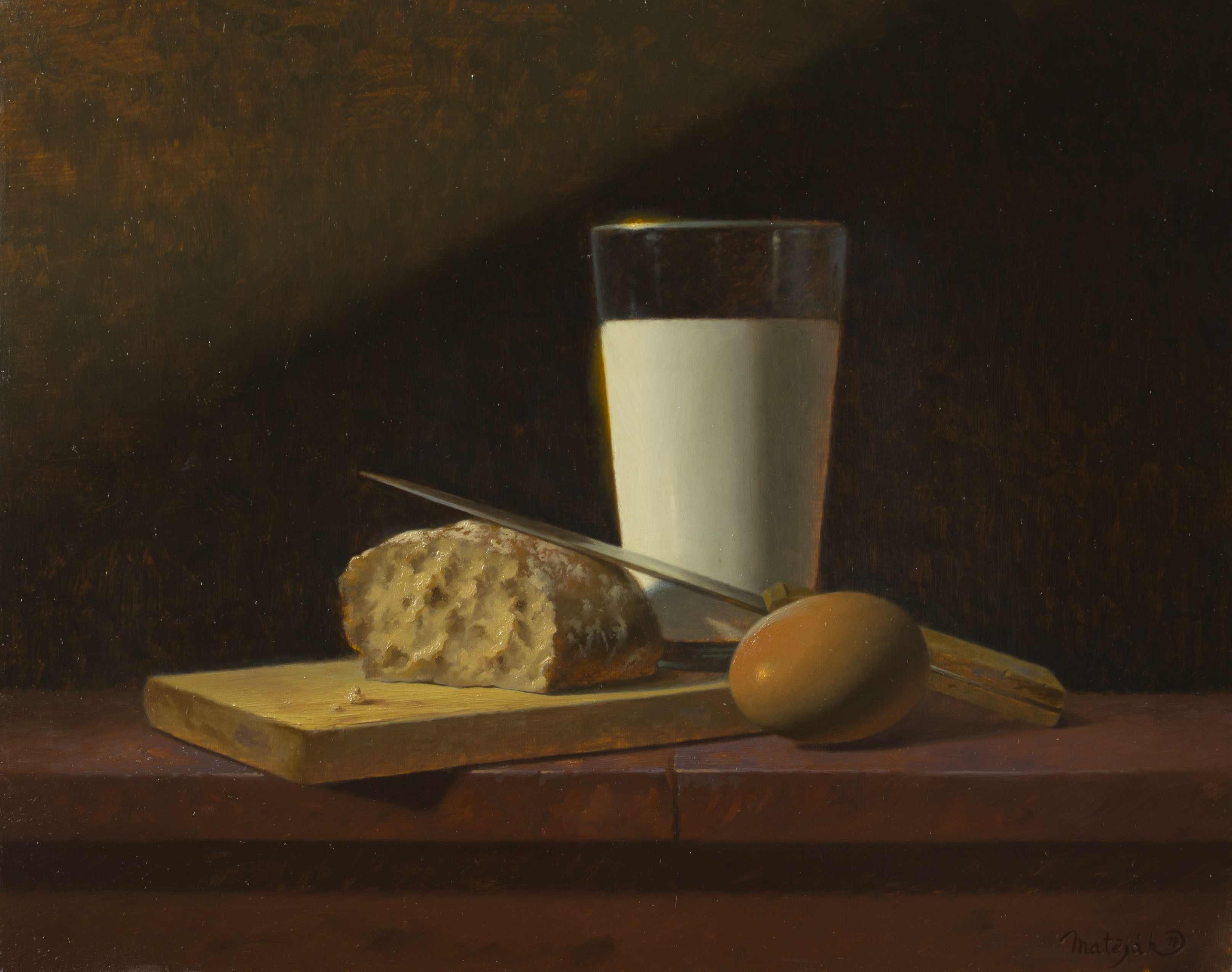 Still life with milk