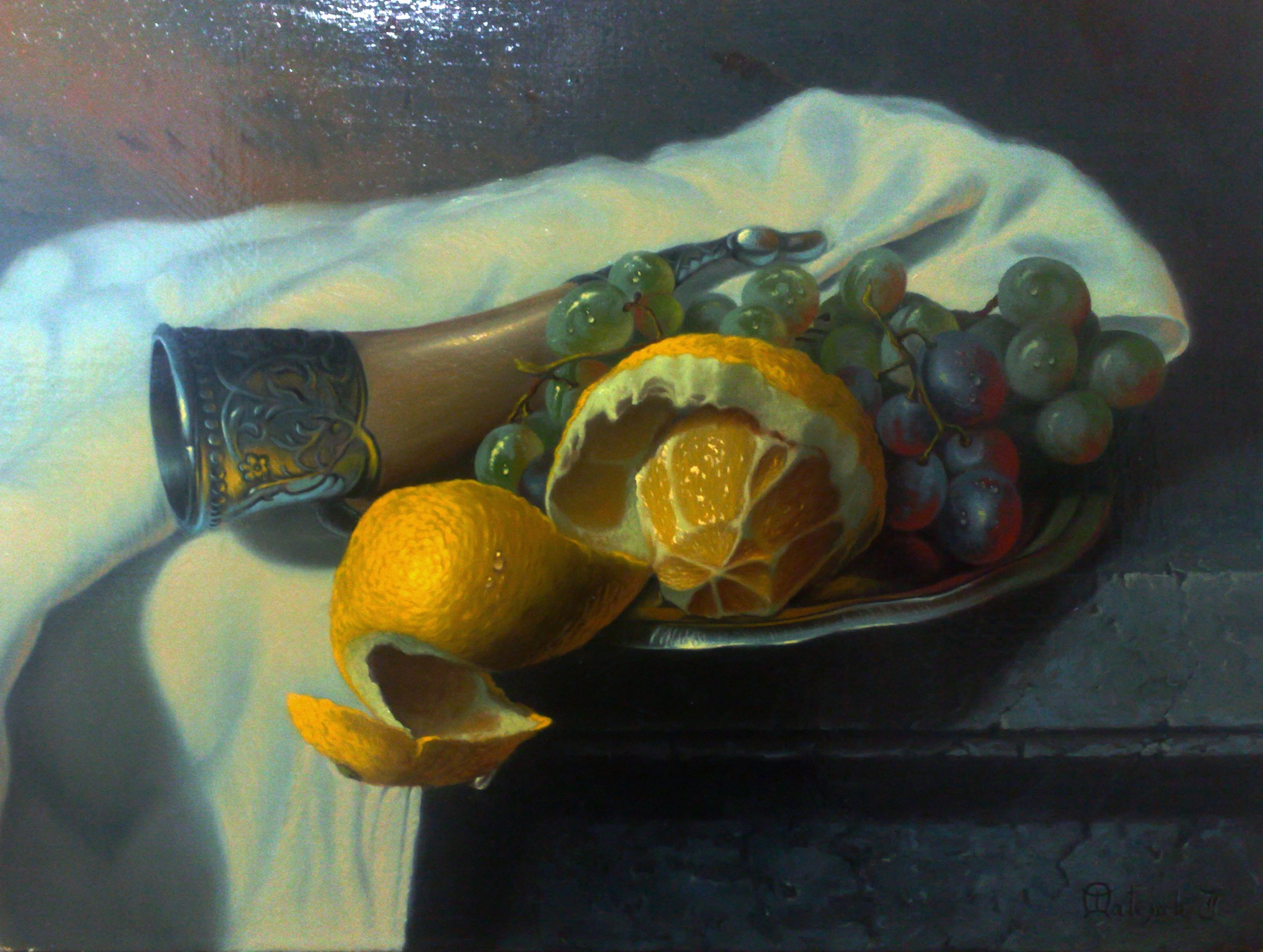 Still life with lemon n.3  30 x 40 cm